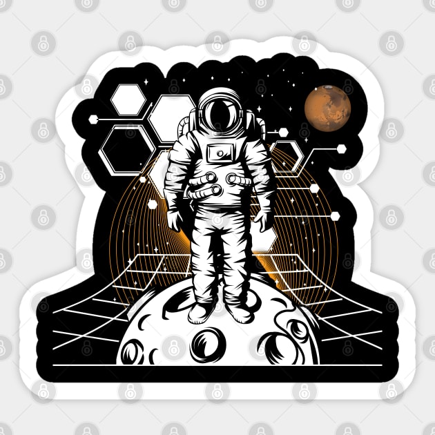 Man in Space Sticker by ColorShades